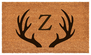 Calloway Mills Antler Monogram Doormat, 36"x72", Letter Z