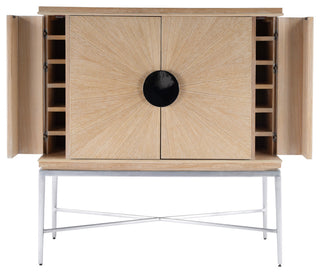 Front view with doors open showing interior storage (alternate_white_full).