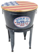 25.75" Metal Americana Drink Cooler or Planter