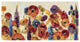 "Joyful Garden" Digital Paper Print by Silvia Vassileva, 38"x20"