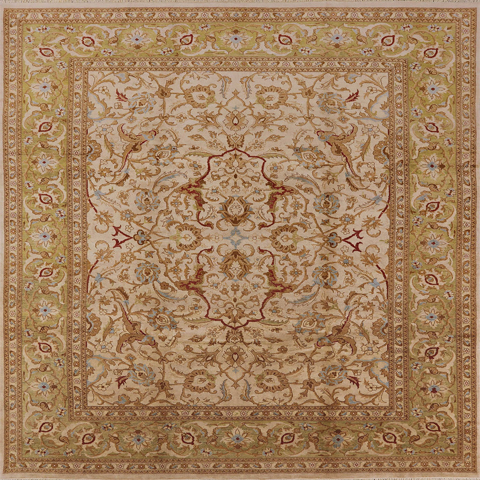 Ahgly Company Indoor Square Mid-Century Modern Area Rugs, 6' Square