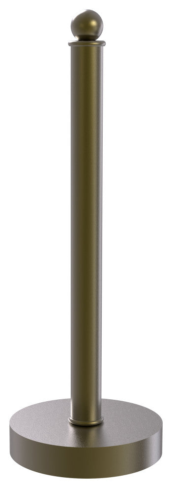 Contemporary Counter Top Kitchen Paper Towel Holder, Antique Brass