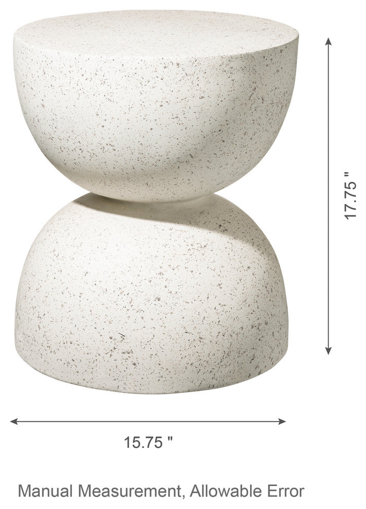 Multi-functionalal MGO Faux Terrazzo Garden Stool or Plant Stand or Accent Table