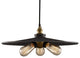 Lorena 3-Light Black Adjustable Height 16-Inch Edison Pendant With Bulbs