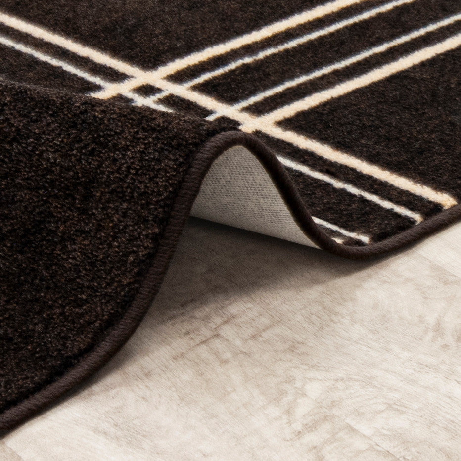 Joy Carpets Impressions Broadfield Area Rug, Espresso, 3'10"x5'4"