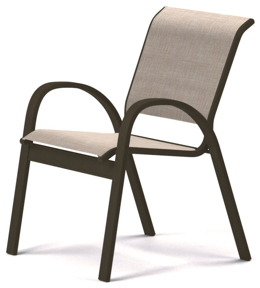 Aruba II Sling Cafe Chair, Textured Beachwood, Natural