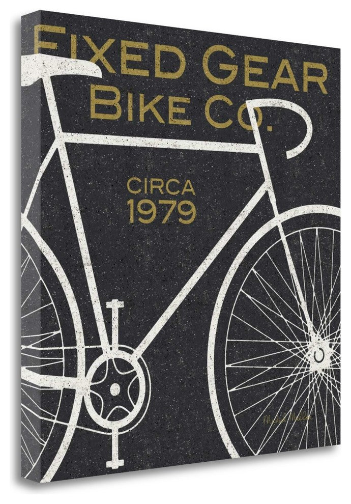 "Fixed Gear Bike Co" By Michael Mullan, Giclee Print on Gallery Wrap Canvas