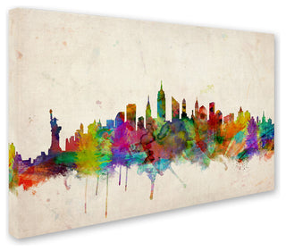 'New York Skyline' Canvas Art by Michael Tompsett