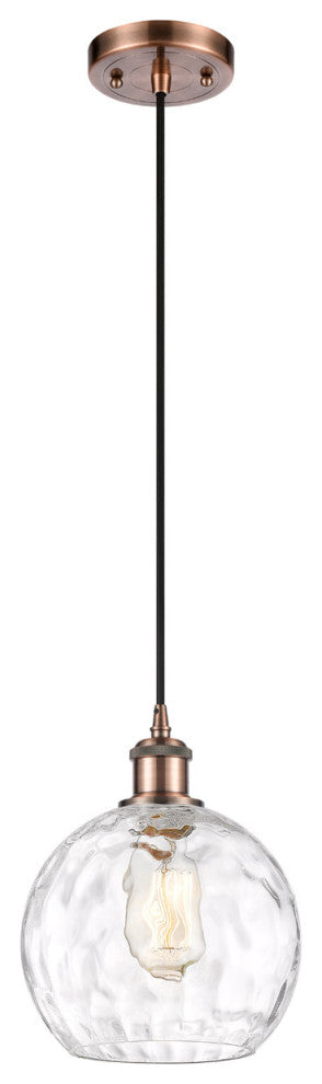 Innovations 516-1P-AC-G1215-8 1 Light Pendant, Antique Copper