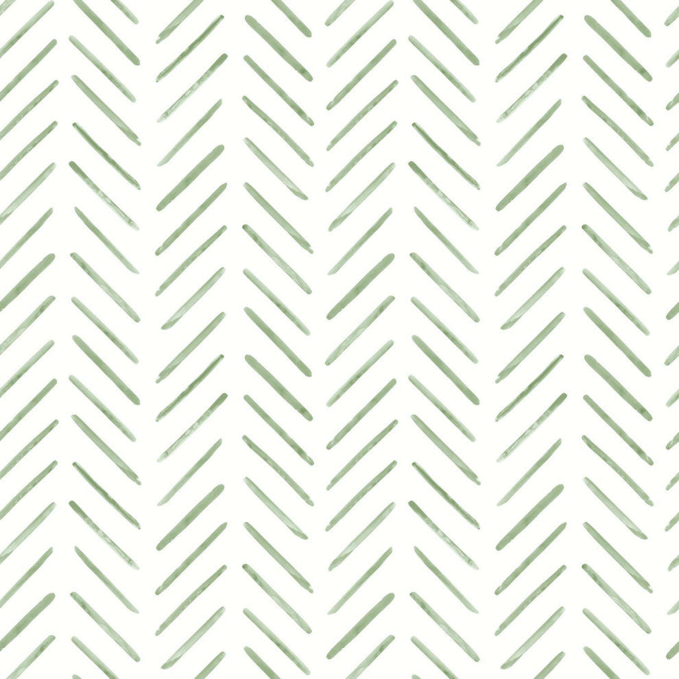 Painted Herringbone Wallpaper