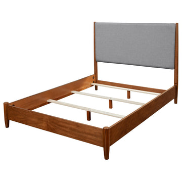 Flynn Standard King Panel Bed, Acorn/Gray