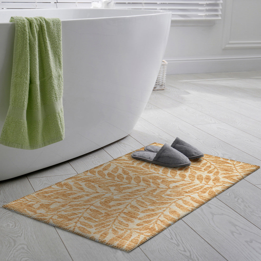 Indoor/Outdoor Sedona SN5 Wheat Machine Washable 1'8" x 2'6" Rug
