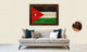Kenya Country Textured Flag Print With Brown Gold Frame, 15"X21"