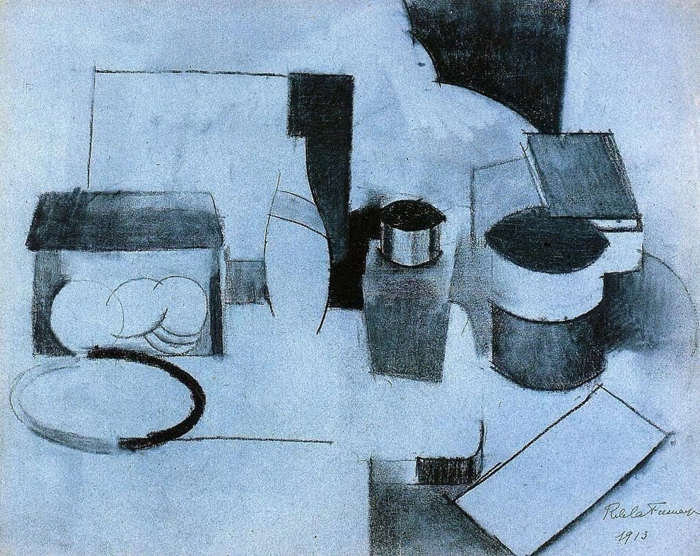 Roger De la Fresnaye Still Life Tin of Tea and Pot of Tobacco Wall Decal