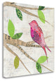"Birds In Spring IV Square" By Courtney Prahl, Giclee on Gallery Wrap Canvas