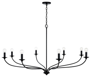Capital Lighting Dolan 8-Light Chandelier 449981MB Matte Black