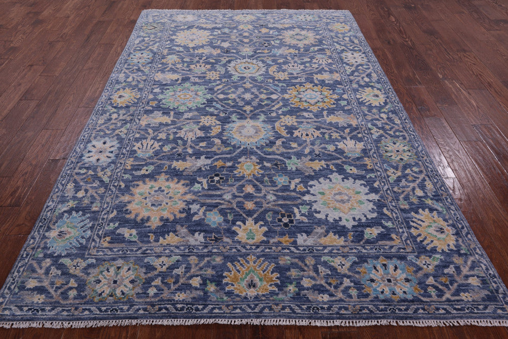 6' 1" X 9' 0" Turkish Oushak Handmade Wool Rug - Q13347