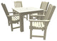 Springville 5-Piece Square Dining Set, Weathered Acorn, Whitewash