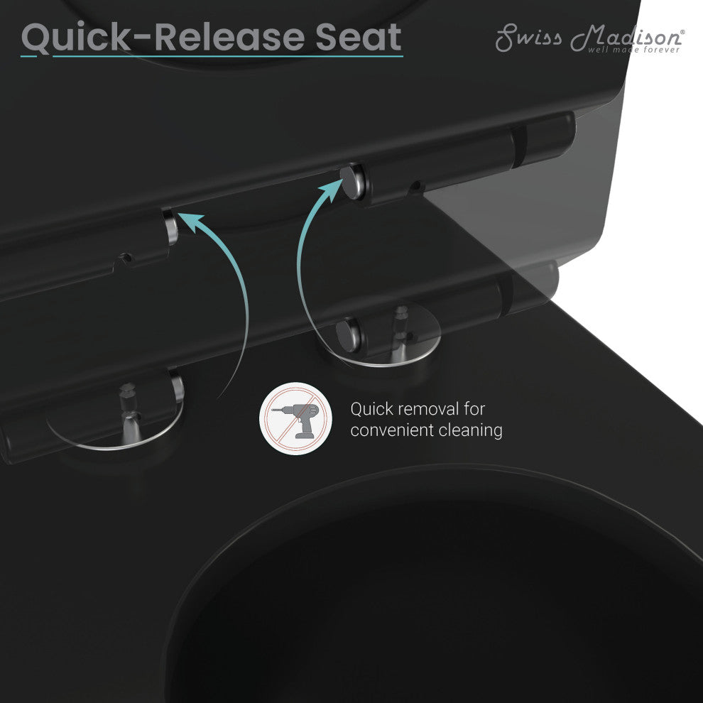 Sublime II Compact One-Piece Toilet, Dual Flush 0.8/1.28 GPF, Matte Black