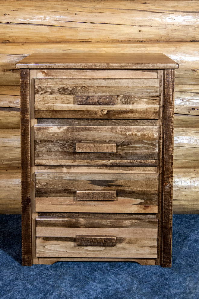 Homestead Collection 4-Drawer Chest, Stain and Clear Lacquer Finish