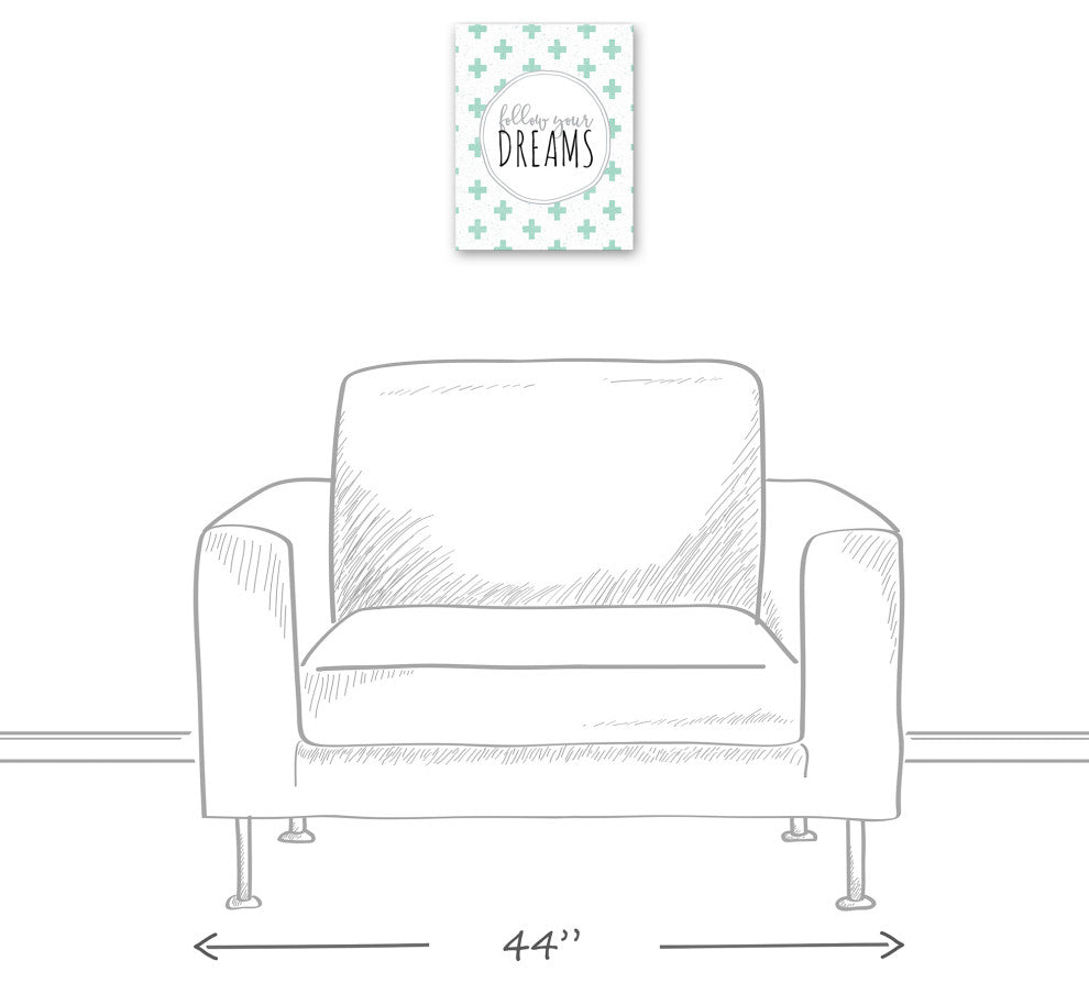 Follow Your Dreams 11x14 Canvas Wall Art