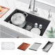 HIGOLD Single Bowl Undermount Kitchen Sink, Black
