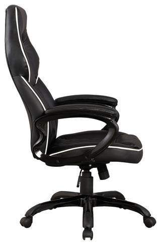 Techni Mobili High Back Executive Sport Race Office Chair. Color: Black