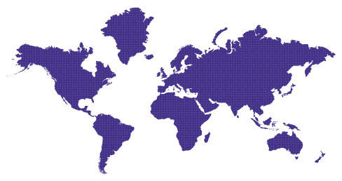 Studio Map Mural, Purple Droplets, Wallpaper, 3 Panels, 124"x60"