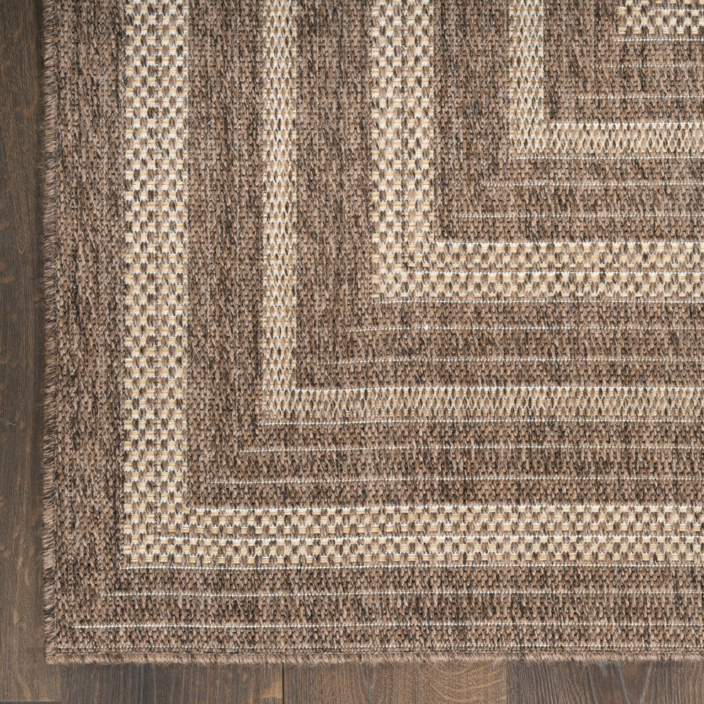 Nourison Tulum 10' x 14' Brown Outdoor Rug