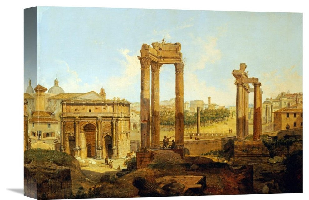 "The Forum, Rome" Stretched Canvas Giclee by Jean Victor Louis Faure, 16"x11"