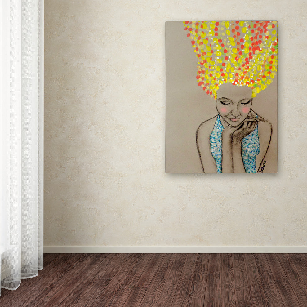 ''Miss Sunshine'' Canvas Art by Sylvie Demers