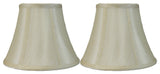 Bell Lamp Shade, 5x9x7", Cream, Set of 2