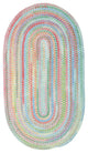 Capel Baby's Breath Medium Blue 0450_440 Braided Rugs - 4' X 6' Oval