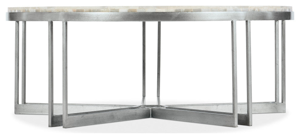 Melange Marin Round Cocktail Table