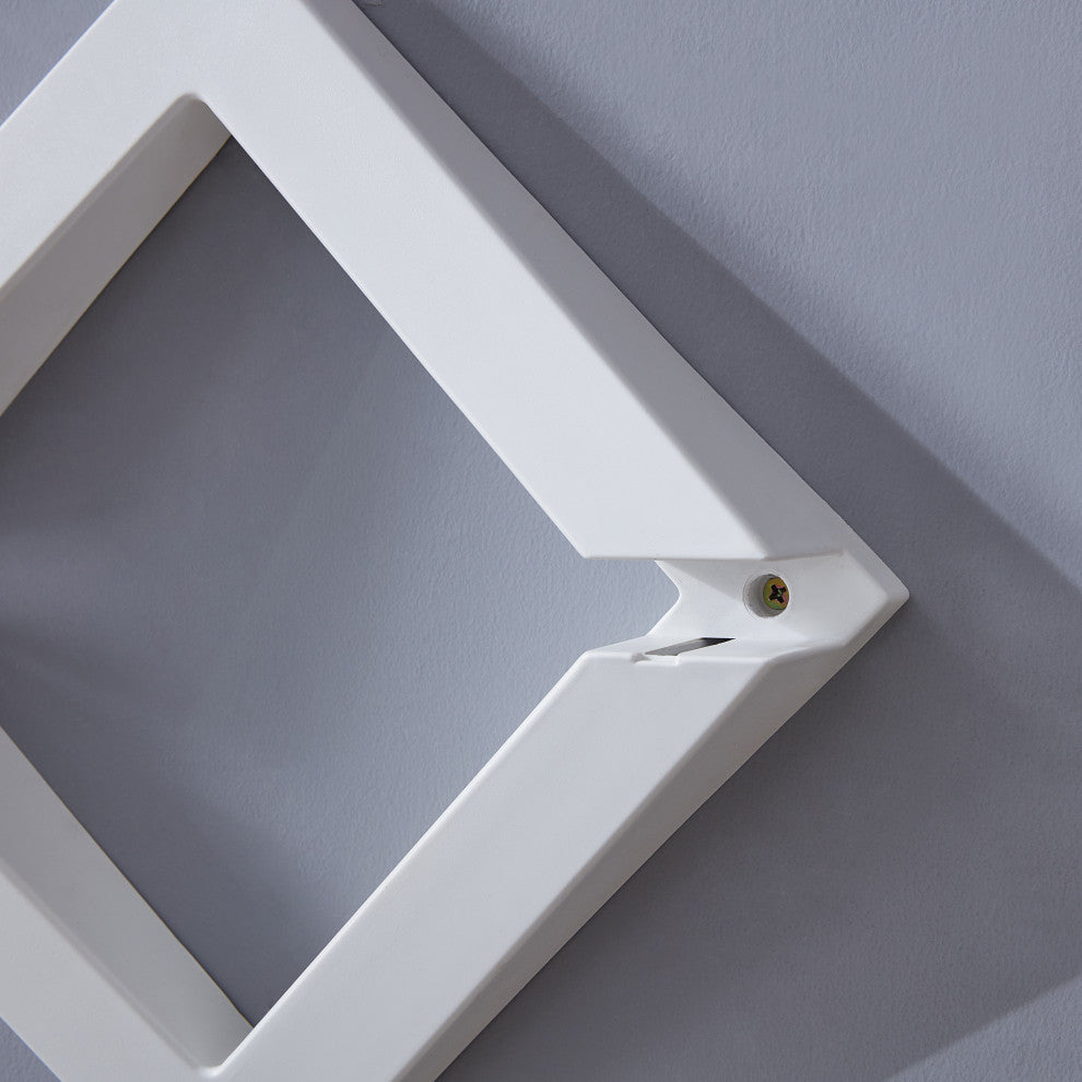 Diamonds 3 Level Shelving System, White