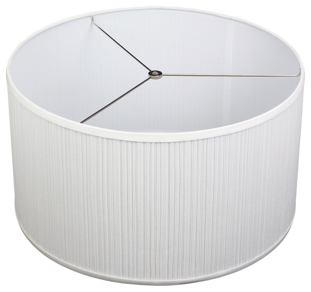 Fenchel Shades 20"x20"x11" Spider Attachment Drum Lamp Shade, Pleated Mush