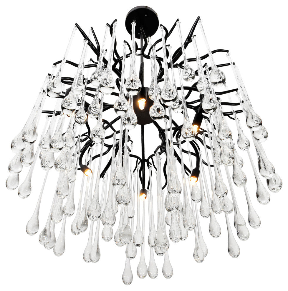 Anita 6 Light Chandelier With Black Finish