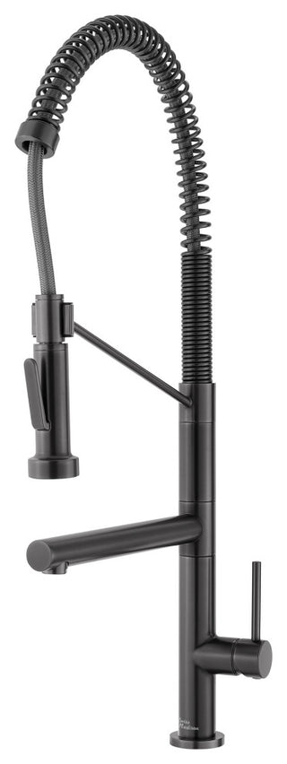 Nouvet Single Handle, Pull-Down Kitchen Faucet With Pot Filler, Gunmetal Grey