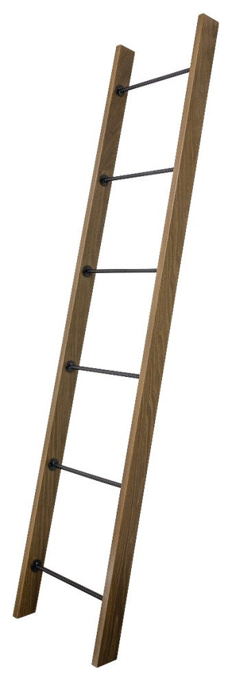 Laurel 6 ft Accent Ladder, Brushed Brass