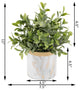 Tea Leaf In Gd Marble 4.5" Ceramic Pot