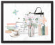 Fashion Still Life 16"x20" Black Framed Canvas