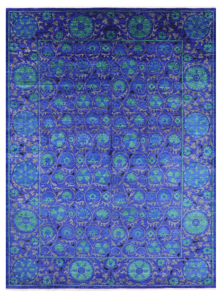 Hand Knotted William Morris Wool Rug 10' 3" X 13' 10" Q9448