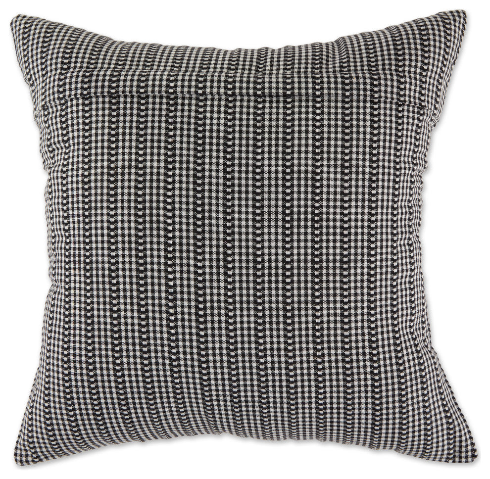 DII Asst DII Black Farmhouse Pillow Cover 18x18", 4 Piece