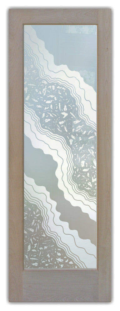 Pantry Door - Metamorphosis Peak - Alder Clear - 28" x 84" - Book/Slab Door