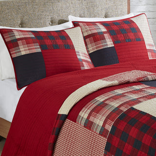 Woolrich Sunset Oversized Cotton Coverlet Mini Set, Red