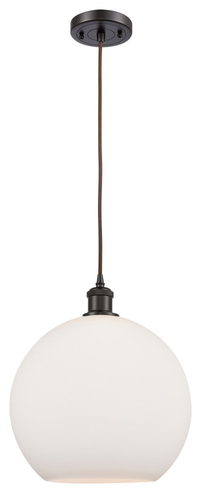 Innovations 516-1P-OB-G121-12 1-Light Mini Pendant, Oil Rubbed Bronze