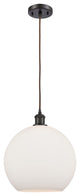 Innovations 516-1P-OB-G121-12 1-Light Mini Pendant, Oil Rubbed Bronze