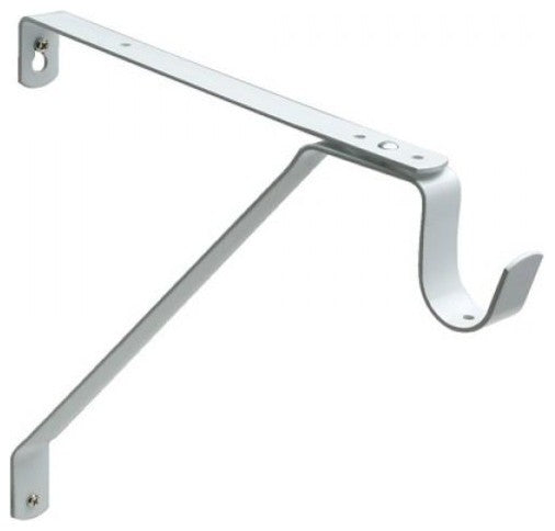 Nuk3y Heavy Duty Adj. Shelf & Rod Support Bracket, White