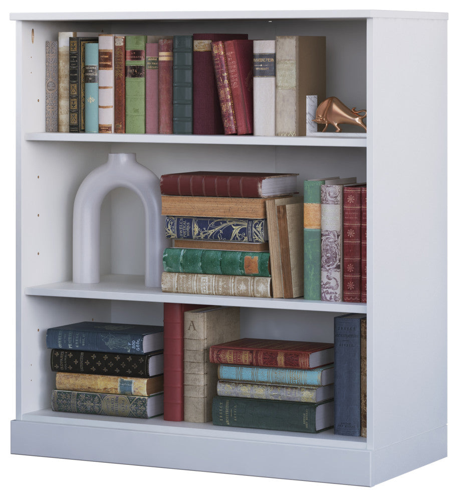 100% Solid Wood Modular Cabinet/Bookcase, White, 32"