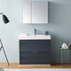 Valencia 36" Dark Slate Gray Free Standing Vanity Set, Cabinet, Faucet FFT9131CH
